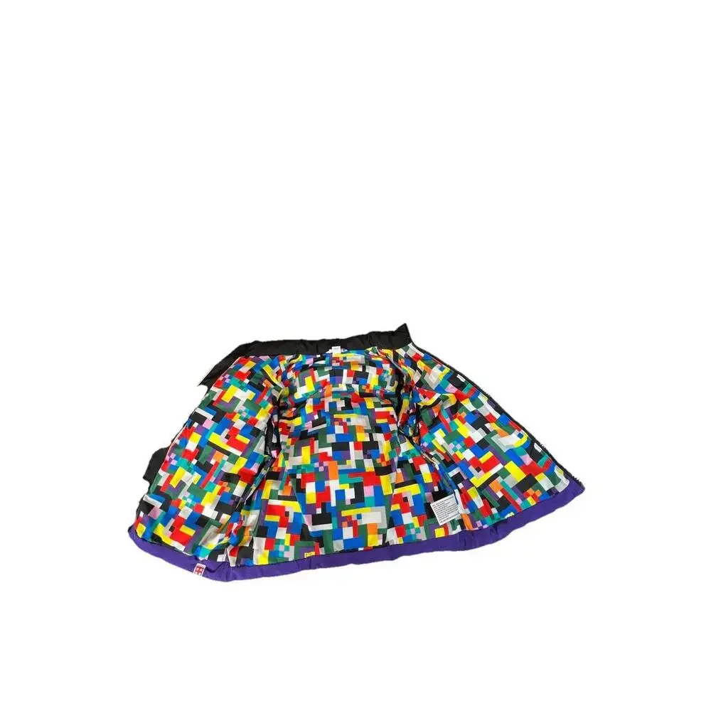 LEGO x Target Toddler 3T Puffer Jacket Vest‎ Convertible Black Blue Purple EUC